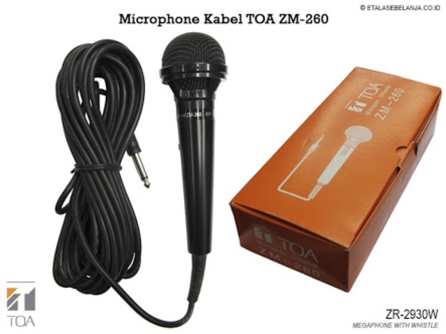 Microphone kabel TOA ZM-260 / ZM260 / ZM 260 Original