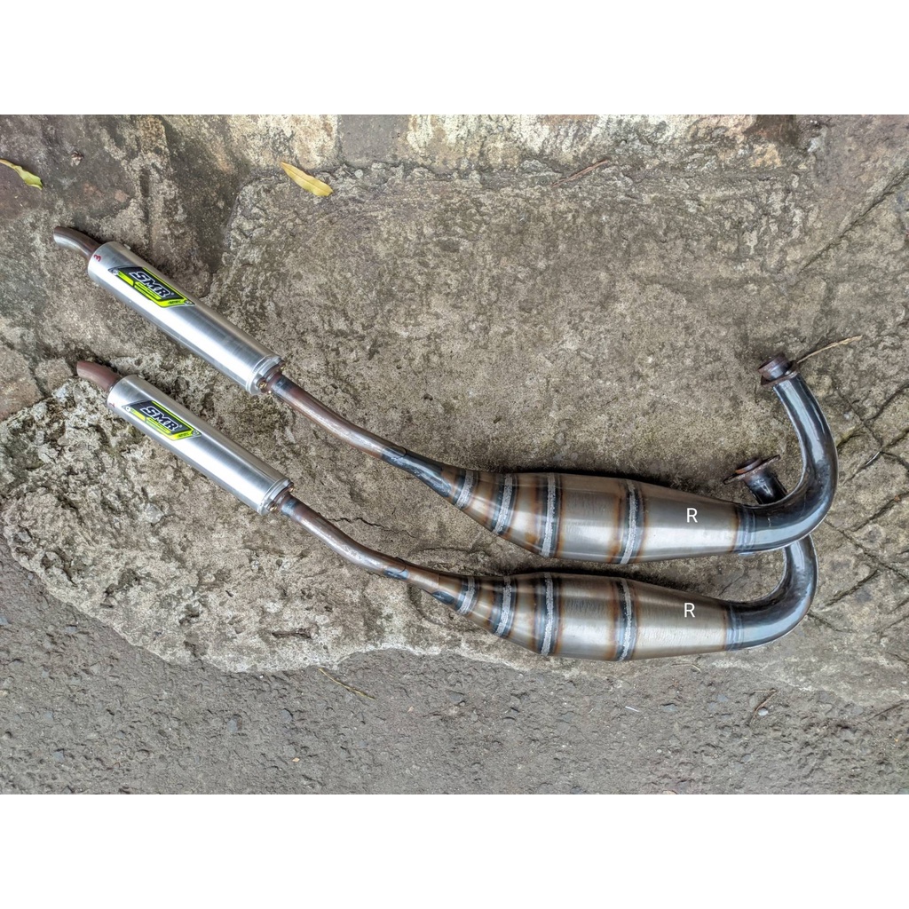 Knalpot SMR Full Garapan Ninja R SS Plat Karat