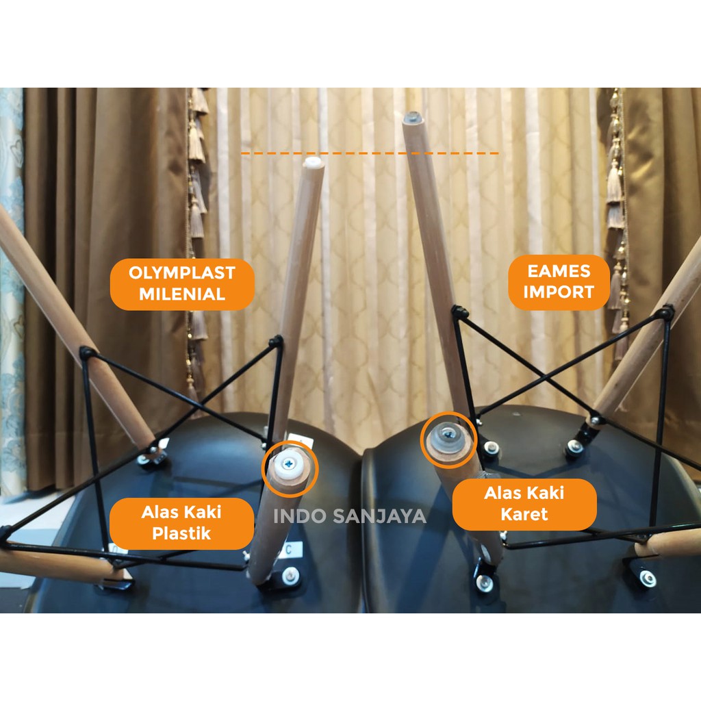 Kursi Cafe | Bangku Makan Minimalis | Kursi Santai - Kursi Belajar Milenial Modern DACEY-3