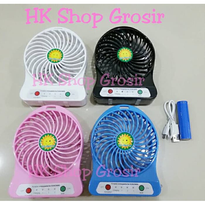 Promo Kipas Angin Mini Charger F95B Recharger Baterai 18650 Liion