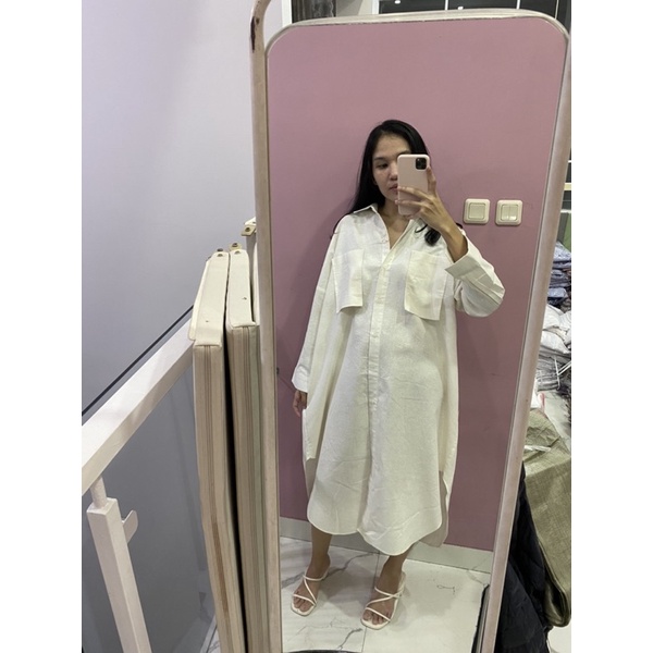 NABO - Oversize Dress linen (Dress Tunik Bahan Linen)