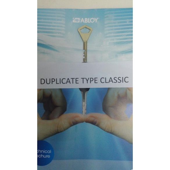 Gembok Duplicate/Duplikat Anak Kunci Abloy Classic