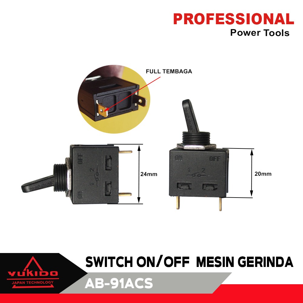 SWITCH GERINDA MAKTEC MT90 MT 90 SAKLAR ON|OFF YUKIDO JAPAN TECNOLOGY