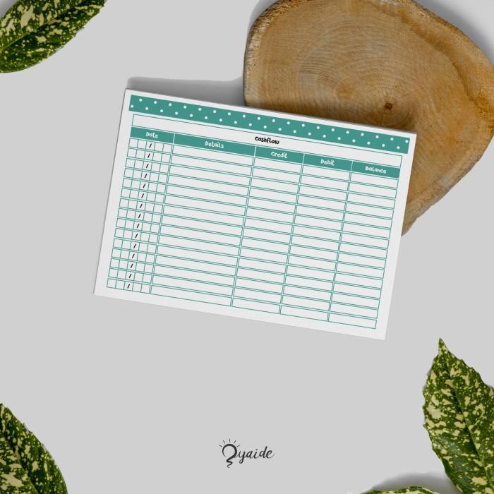 

Book Cashflow Notes Financial Planner Catatan Keuangan A4 A5 B5