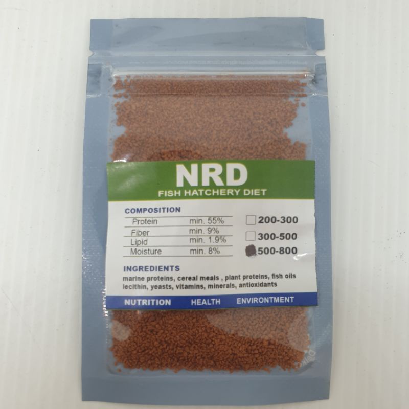 pelet NRD 5/8 500-800Micron 5Gr Original By INVEI pelet Guppy Neon Cupang dll