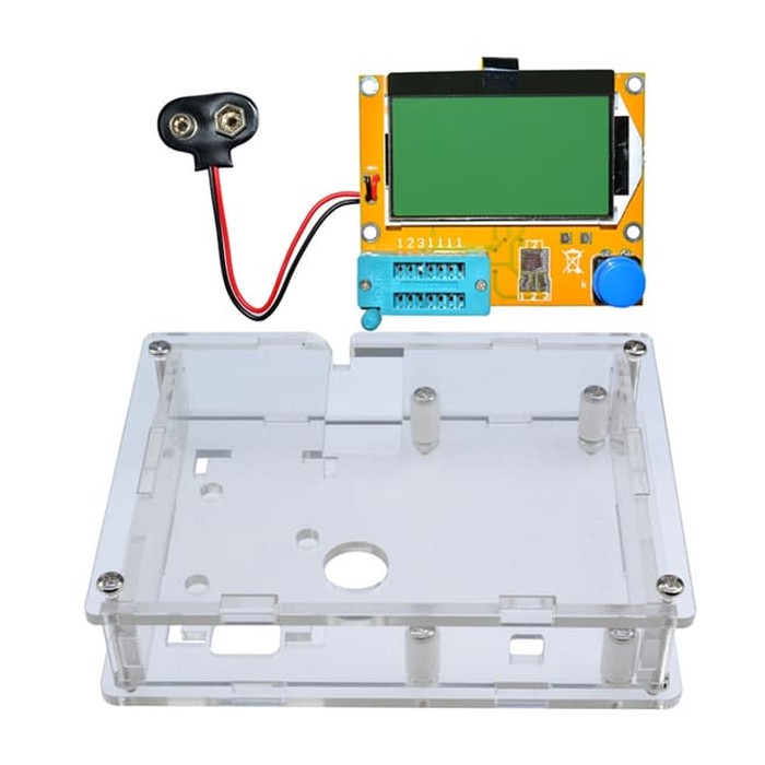 Acrylic Case Casing Box Transparent For LCR-T4 ESR Transistor tester