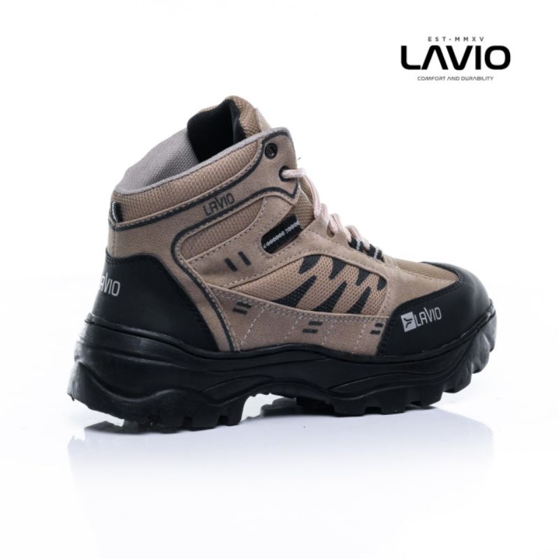 Sepatu Boot Wanita Safety Ujung Besi Boots Outdoor Gunung Touring Hiking Lavio Axel Original High Premium Quality