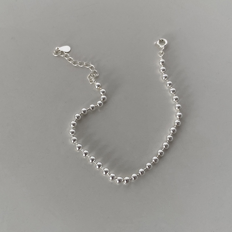 Gelang Rantai S925 Sterling Silver Gaya Korea Untuk Wanita