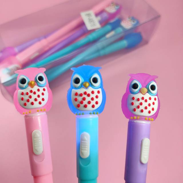 

Pulpen fancy OWL lampu Disco BP-8018