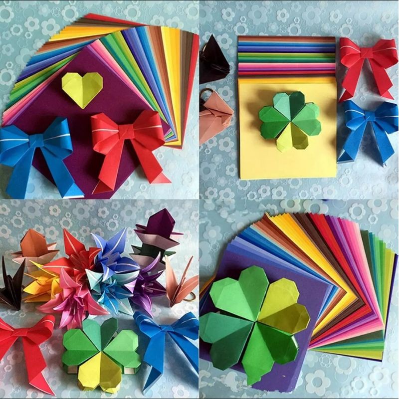 

Kertas Origami Kertas lipat warna Ukuran 12 & 14