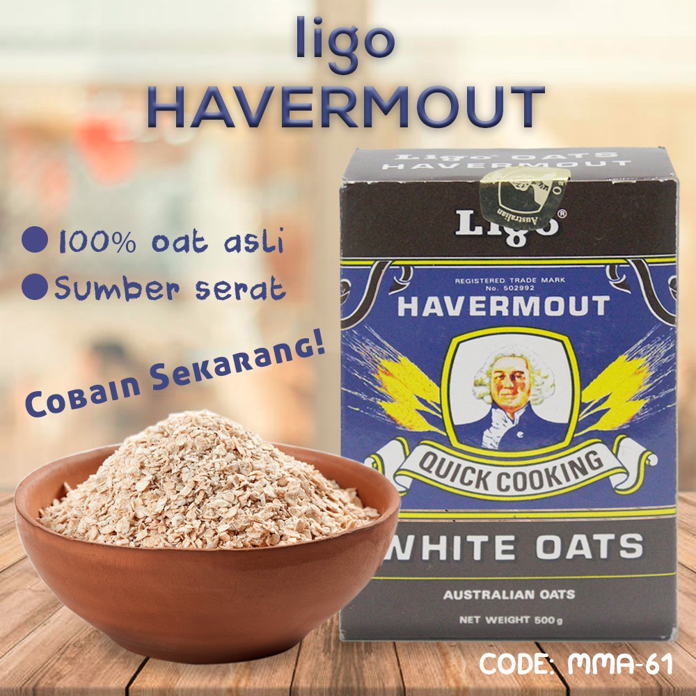 Ligo Havermout Instan / Quick Cooking 500gr Oat Instant White Oats Havermut