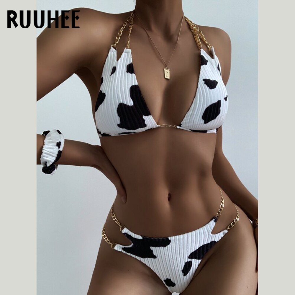 PREORDER RUUHEE Sexy Brazilian Bikini Swimwear Women Swimsuit 2021 Micro Bikini Set Push Up Bathing 