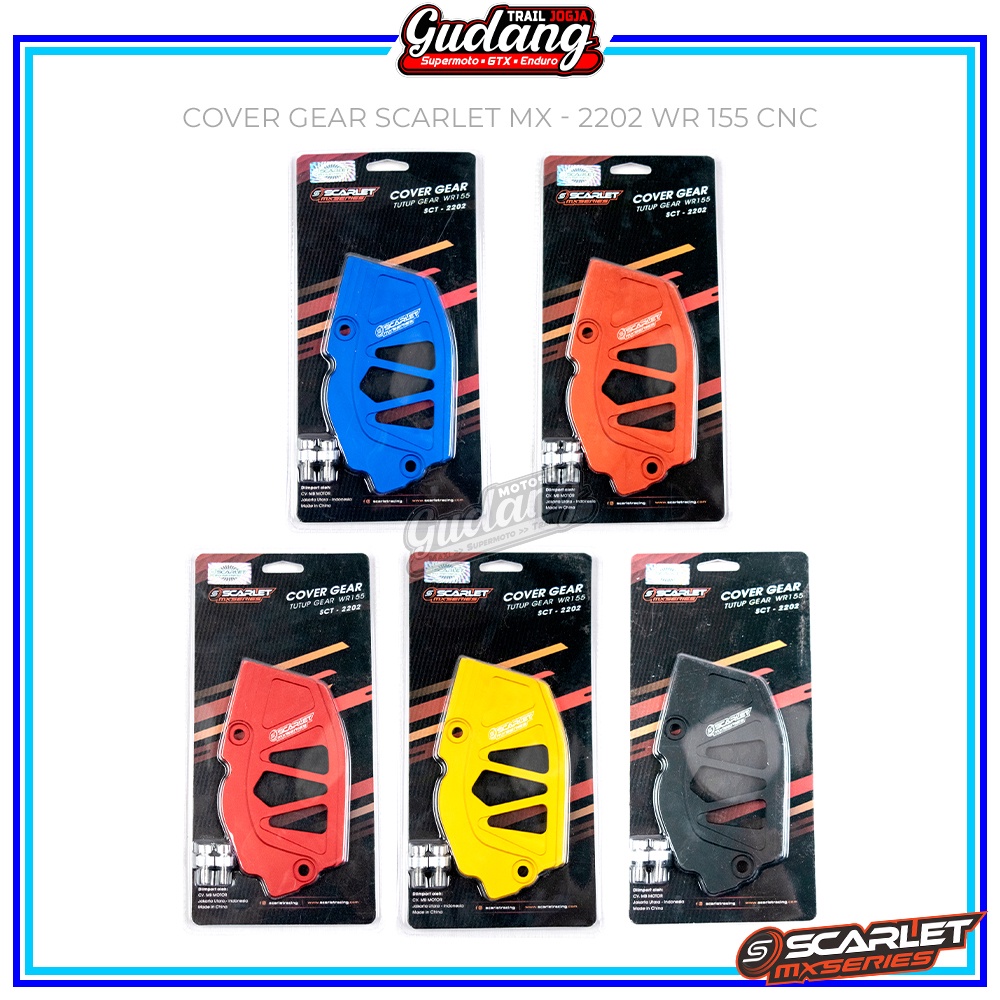 Cover Gear Depan Scarlet Full CNC Tutup Gear WR 155 CRF 150 KLX 150 230 Penutup Ger Depan