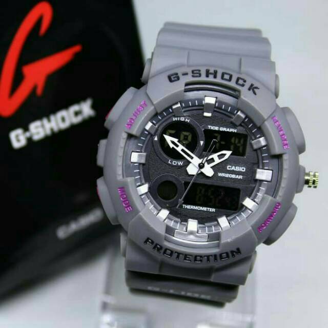 Jam TERBARU Jam tangan G-shock GA110 grey dual time SUPER Keren