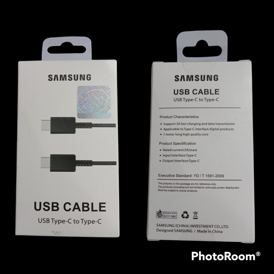 PD Type C Kabel Data Samsung Type C to Type C Kabel Casan Samsung Tipe C ke Tipe C Super Fast