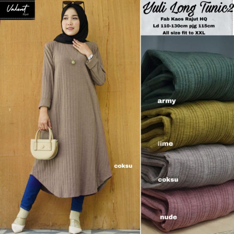 YULI LONG TUNIK BY VALENT (READY)