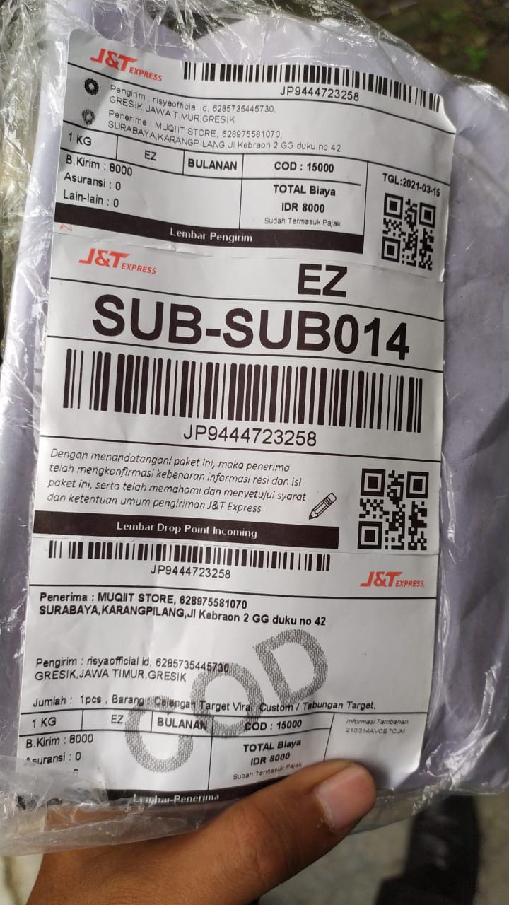 Celengan Target Viral  Custom / Tabungan Target