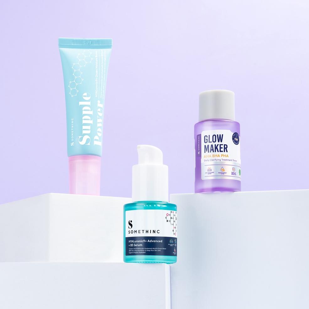 (O8H7).. SOMETHINC Paket Best Seller Skincare ISI 3PCS - Glowing (Niacinamide & Skin Goals) - Berjer