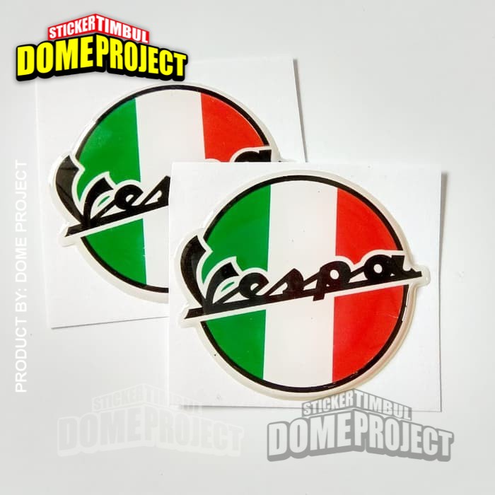 VESPA LOGO STIKER MOTOR EMBLEM LENTUR AKSESORIS SEPEDA MOTOR