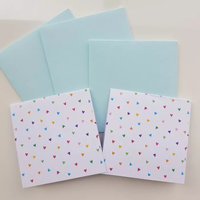 

Full printed kartu amplop ucapan kosong handmade murah utk parcel dll - Small Hearts