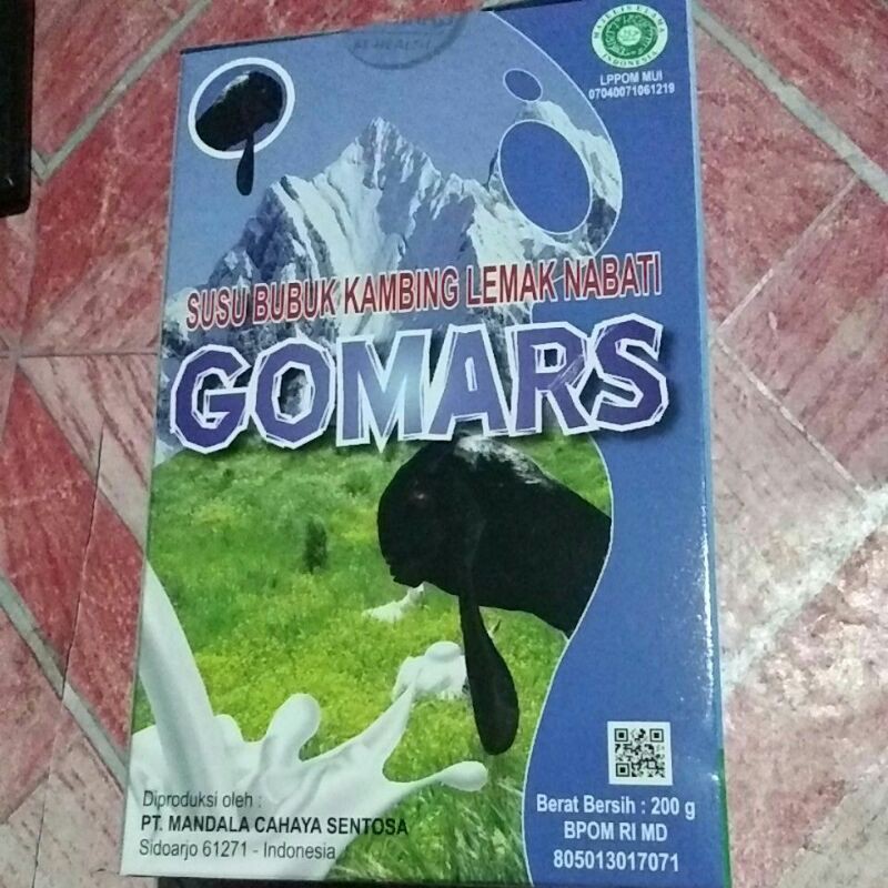 

GOMARS 200gr susu bubuk kambing lemak nabati halal mui free ongkir cod