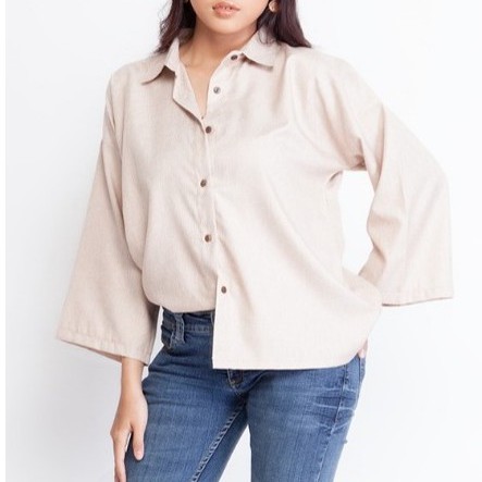 Kemeja Blouse Wanita/Kemeja Wanita Polos/Kemeja Wanita Longgar/Kemeja Wanita Premium