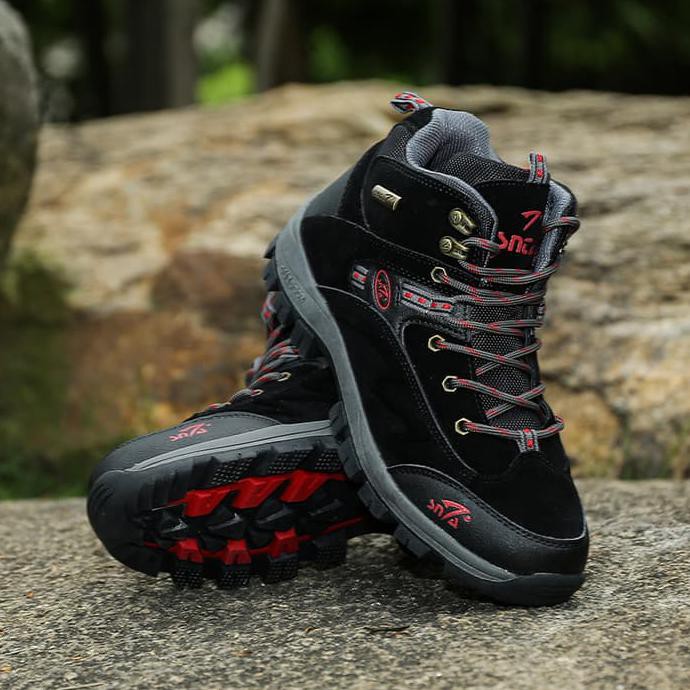 Sepatu Gunung Snta 471 Black /Trekking/Hiking/Adventure/Outdoor