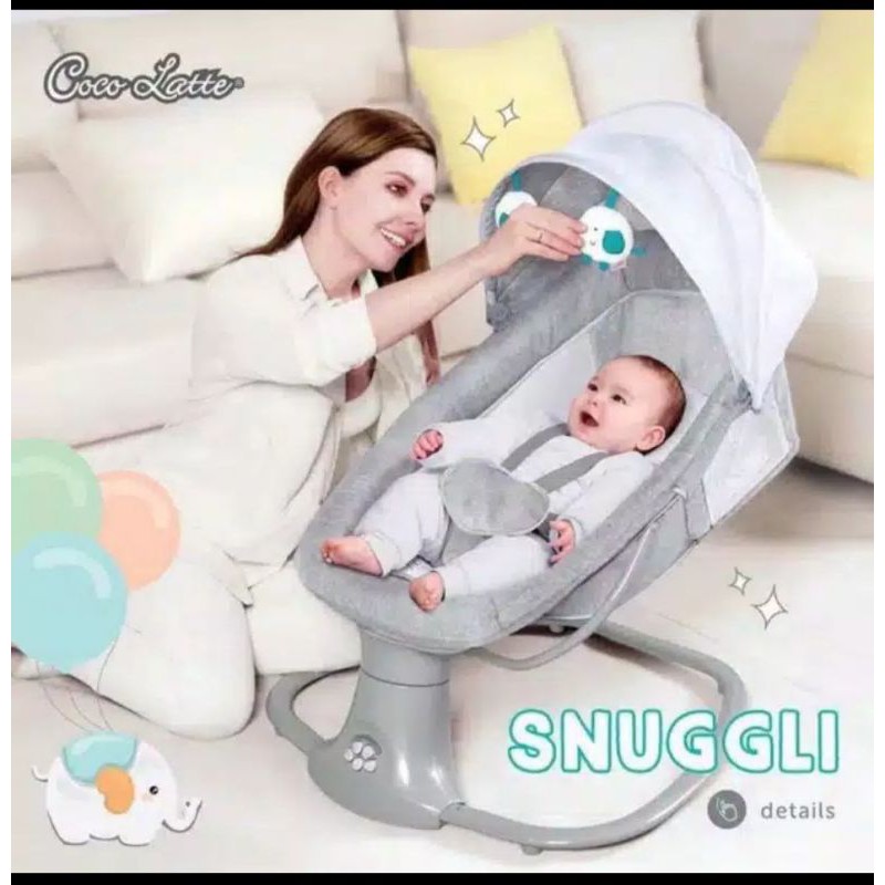 AYUNAN OTOMATIS SNUGGLI COCO LATTE SECOND GREY