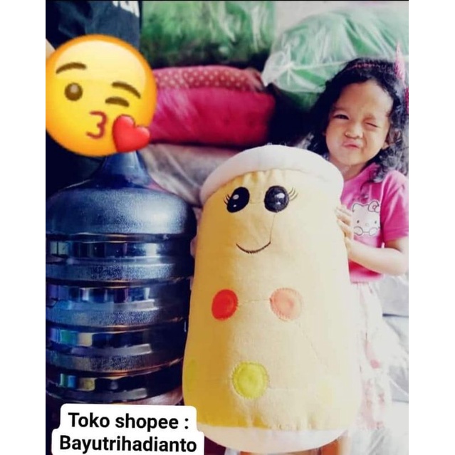 BONEKA BOBA JUMBO SEGEDE GALON FULLSILIKON (COKLAT)