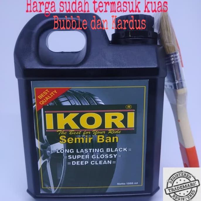 Ikori Semir Ban/Pengkilap Ban/Penghitam Ban Mobil Motor Isi 1 liter