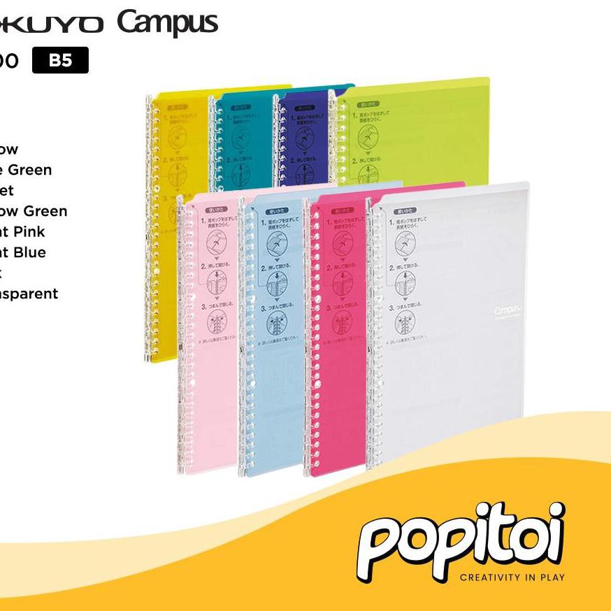 

Flash Sale KOKUYO Campus Smart Ring Loose Leaf Binder B5 High Capacity ..