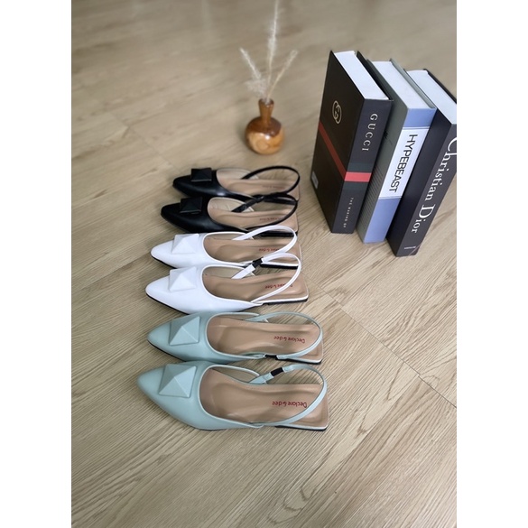 DECLARE&amp;DEE SANDAL TERBARU WANITA TALI BELAKANG SHEILA PIRAMID