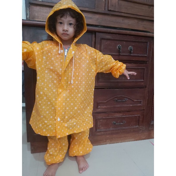 Jas Hujan Anak Jaket Celana Plevia 110