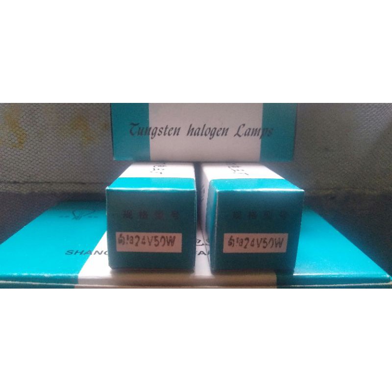 Bulb halogen model tancap 24V 25W Tungsten halogen kacang bola lampu operasi halogen tungsten