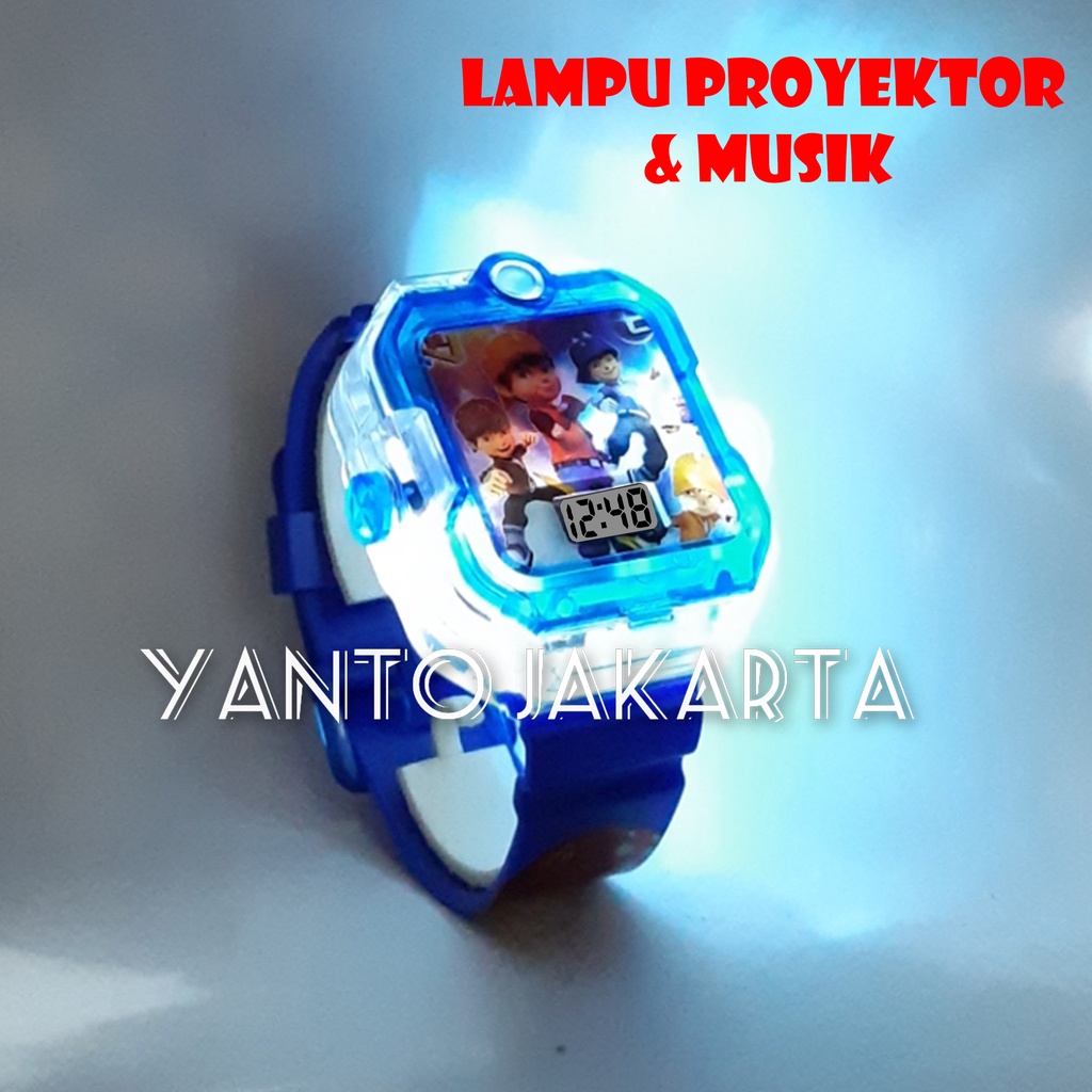 BOBOBOY JAM TANGAN LAMPU MUSIK ANAK LAKI LAKI