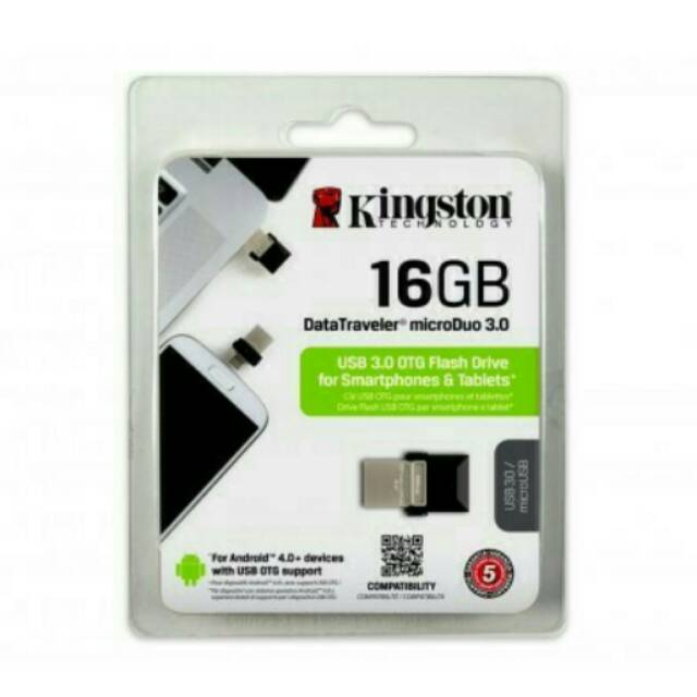 Kingston 16GB OTG Flashdisk Dual Drive 3.0 NEW and ORIGINAL 100%