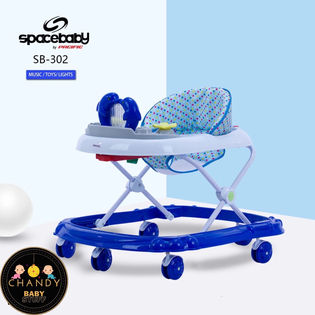 BABY WALKER SPACE BABY SB 302 APOLLO MAINAN LUMBA LUMBA ADA MUSIK DAN LAMPU