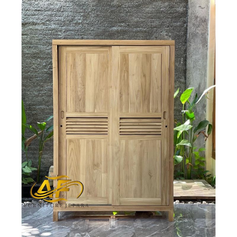 lemari baju/lemari minimalis moderen/lemari kayu jati grade A mewah