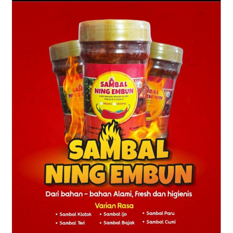 

Sambal Teri / Klotok / Bajak / Ijo / Paru / Cumi | Ning Embun