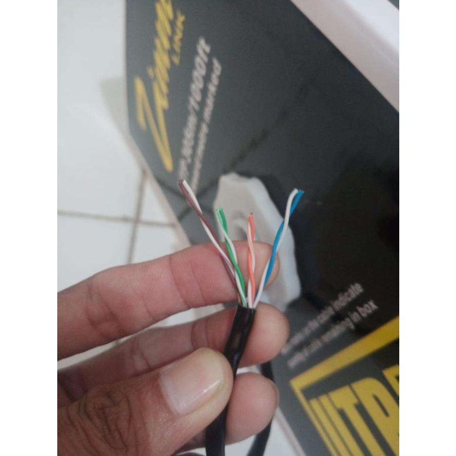 KABEL LAN UTP CAT 5E ZIMMLINK 305 HITAM