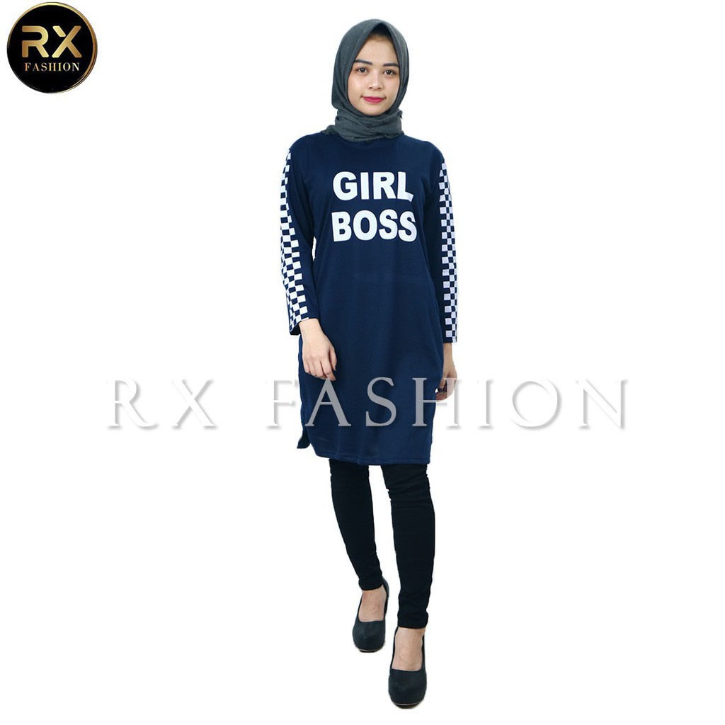 RX FASHION - TUNIK GIRL BOSS / TUNIK MUSLIM / FASHION WANITA 1R