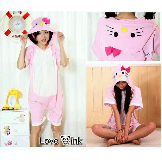 Jumpsuit Hoodie Kitty Kuping