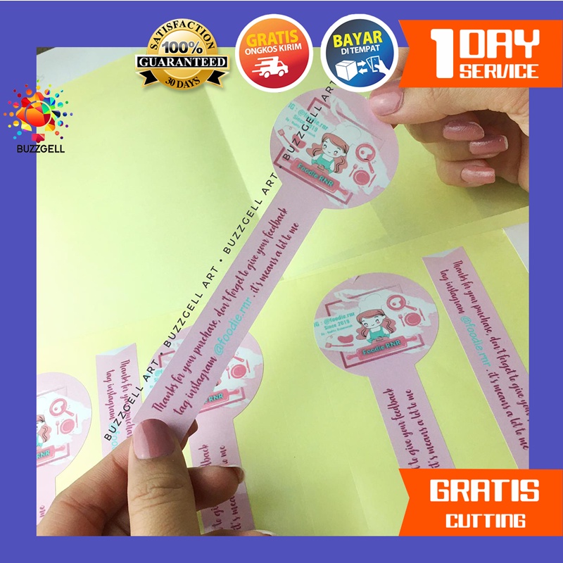 

Cetak Stiker Segel Kotak Box Custom Seal Sticker Kotak Segel Makanan Kemasan Hampers