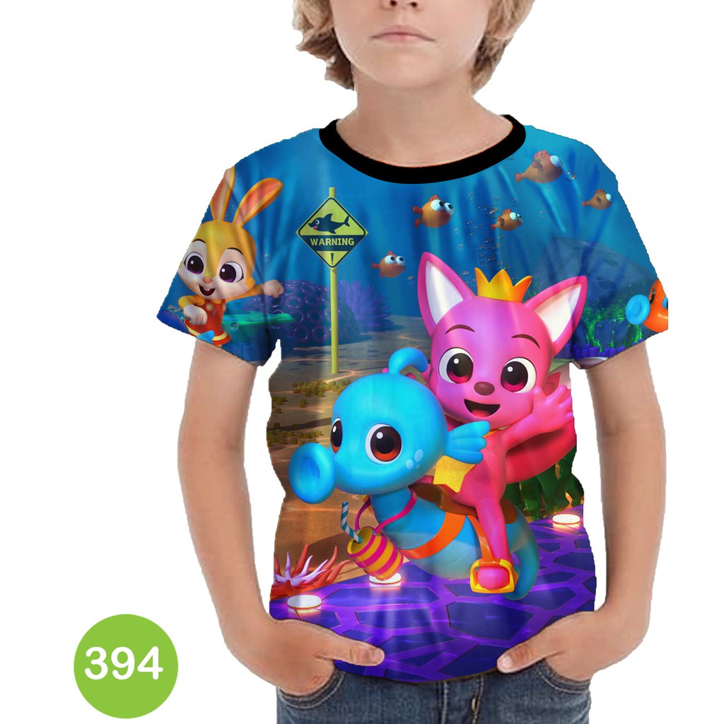 Baju Anak Pinkfong Baby Shark 3D Printing 3D Kartun TV Series #394
