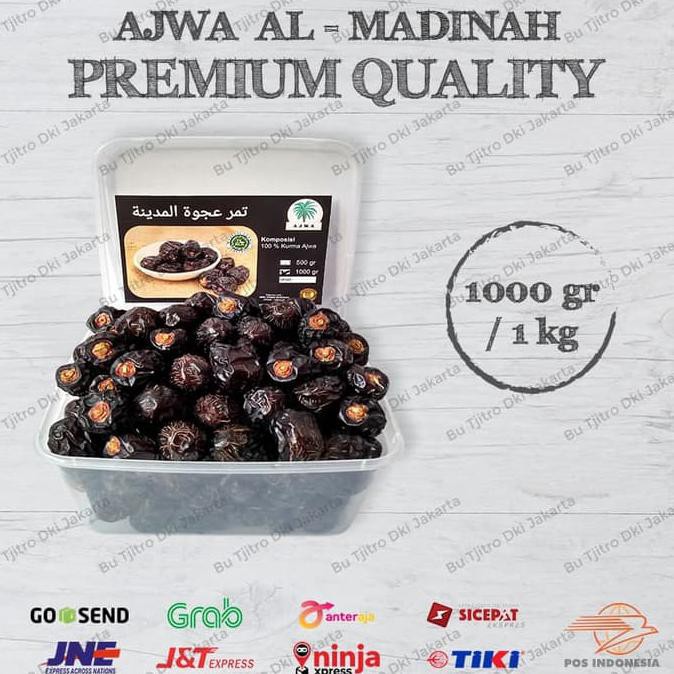 

Kurma Ajwa / Nabi 1 Kg Asli Madinah Premium Quality Mudikulo.Com1