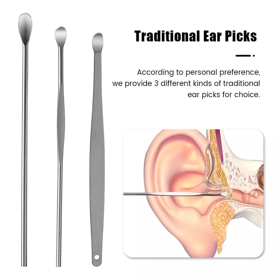 Set Pembersih Telinga Mini Korek Kuping Ear Wax Picker isi 6 PCS