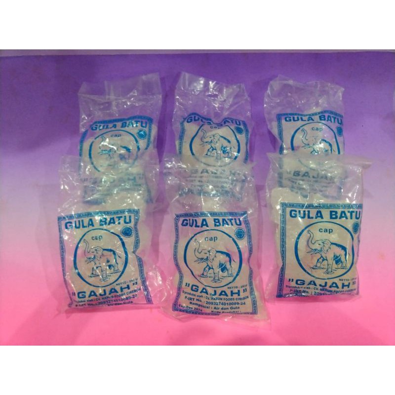 

Gula Batu Putih Cap Gajah 250gr