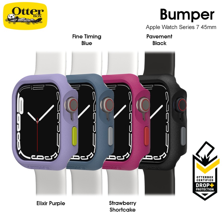 casing otterbox bumper apple watch series 7 case 45mm   black ori