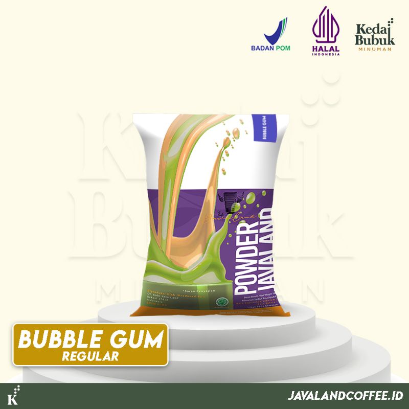 

Javaland Bubuk Minuman Rasa Bubble Gum / Permen Karet 1Kg - Regular Plain