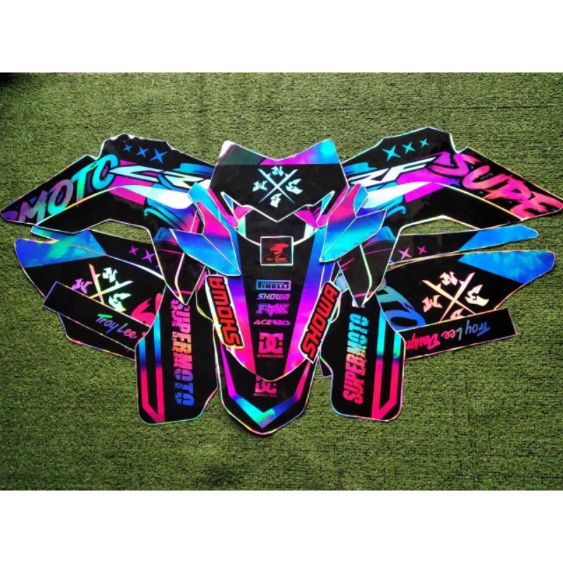 decal setiker stiker crf hologram